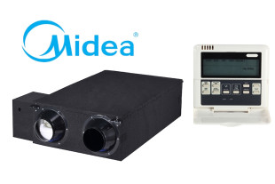 Midea HRV-D2000(B) (2000 m3/h, 230V, 1 fázis) KJR-27B/E távirányítóval
